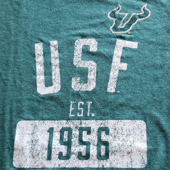 ADIDAS USF Bulls College Tee scoop neck L 14 16 - Picture 3 of 9